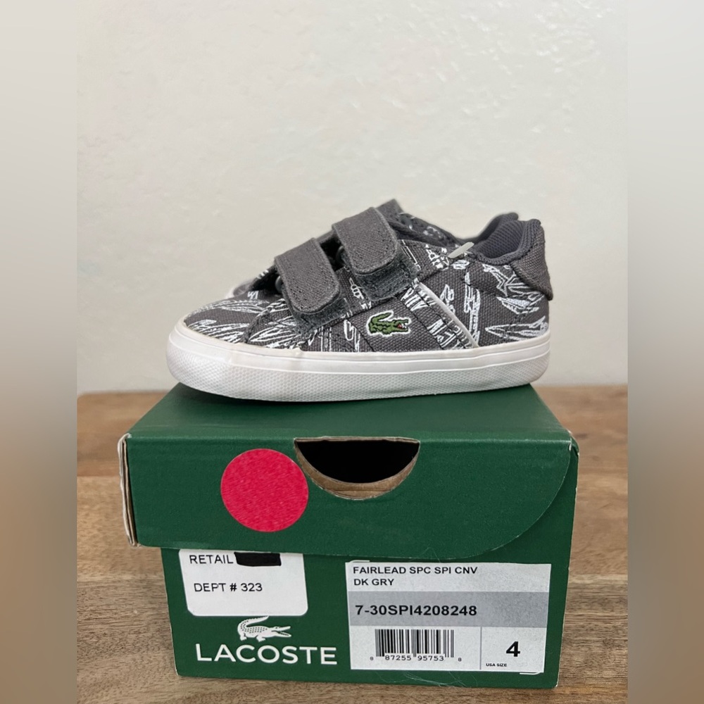 NWB Lacoste baby boy shoes - Picture 4 of 7